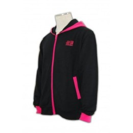 Z091  帶帽拉鏈zip up外套 度身訂製 帽撞色 螢光撞色外套 zip up外套專門店 Z091  帶帽拉鏈zip up外套 度身訂製 帽撞色 螢光撞色外套 zip up外套專門店